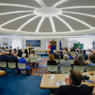 The Honourable Salma Lakhani, AOE B.Sc., LLD (Hon), Lieutenant Governor of Alberta